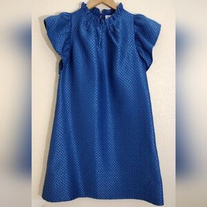 THML Sapphire Blue Ruffle Sleeve Dress